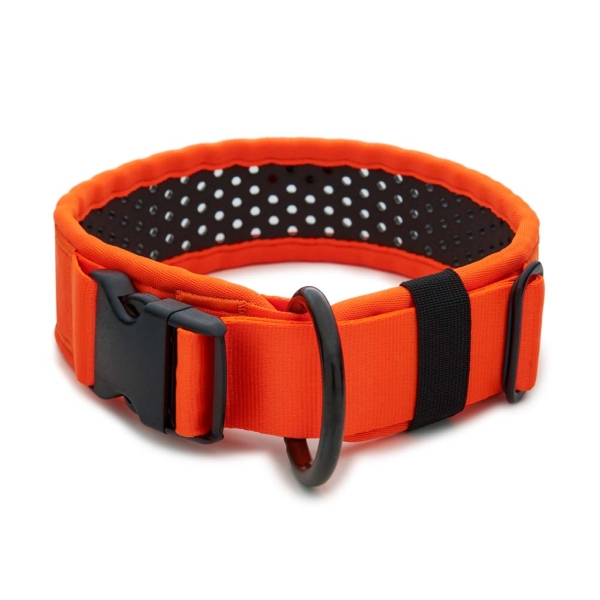 SOFTY Halsband | Länge: 45-51cm | Breite: 5,1cm | Farbe: orange/schwarz